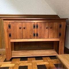 大阪市内引き取り希望 カントリー家具 カップボード リメーク品 家具