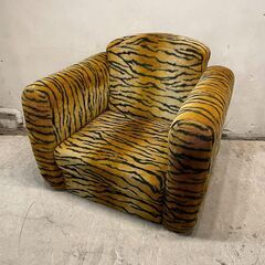◆🔶期間限定・特別価格🔶◆虎柄 パーソナル 1Pソファーの画像