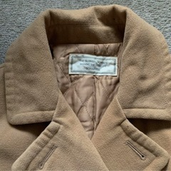 厚手 中綿入り コート ブラウンベージュ Mサイズくらいの画像