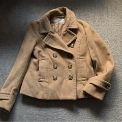 厚手 中綿入り コート ブラウンベージュ Mサイズくらい