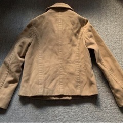 厚手 中綿入り コート ブラウンベージュ Mサイズくらいの画像