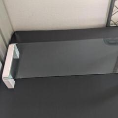 デスクボード パソコン台 ガラス