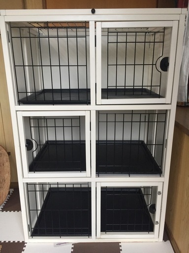 犬用ケージ3段