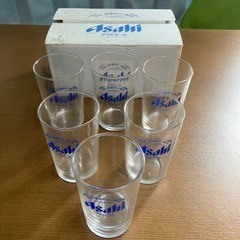 ガラスのコップ（アサヒビール）箱入り