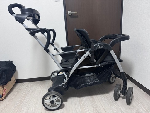 Graco(グレコ) 二人乗りベビーカー ルームフォーツー 7か月頃から B型ベビーカー カップホルダー付