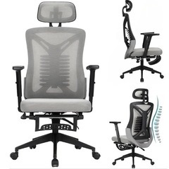 ✨新品✨オフィスチェア　ゲーミングチェア　リクライニング　グレー