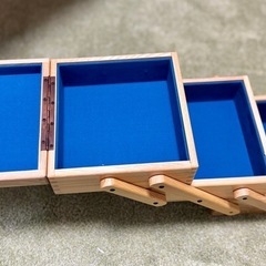 【昭和レトロ】アンティーク　木製　裁縫箱　の画像