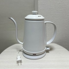 美品/モダンデコ北欧風電気ケトル(ホワイト)