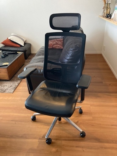 売れました【定価14万】オフィスチェア 本革 井上金庫 椅子 イス