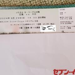 写真追加:9月29日マツダスタジアム１塁側砂かぶり