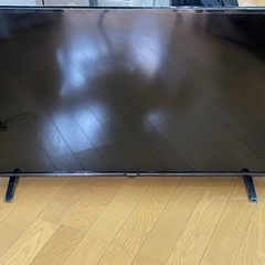 40インチテレビ、クロームキャストの画像