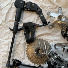 シマノ　3×8 コンポセット　クランク付き　の画像