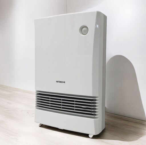 24Y651 ジ3 HITACHI 日立 セラミックファンヒーター HLC-10 ホワイト 人感センサー 1000W 2016年製 中古品