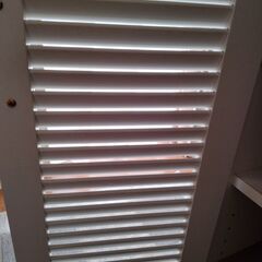 【引き取り希望（平日夕方16時～17時頃取りに来られる方】下駄箱　ホワイト　の画像