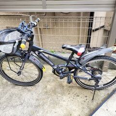 [終了]ブリヂストン  ジュニア ブラック 22型 7段変速 自転車