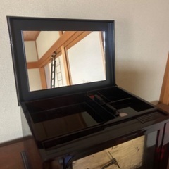 【譲ります】レトロ　置き時計　収納の画像