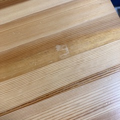 無印　パイン材　折りたたみテーブルの画像