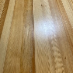 無印　パイン材　折りたたみテーブルの画像