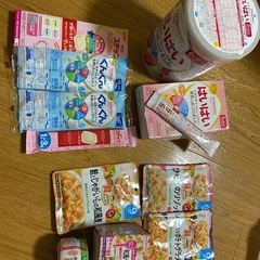 はいはいミルク、和光堂離乳食など
