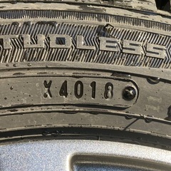 お取引中　155/65/13　4穴　バリ溝　スタッドレス　ホイールセット 　ダンロップMV01の画像