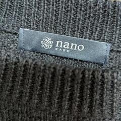 nano・universe 黒ニット セーター
