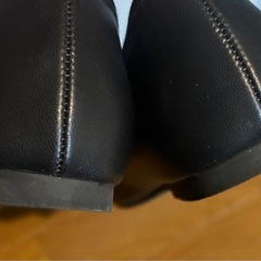 UNITED ARROWSバレエシューズ ブラック 21cmの画像