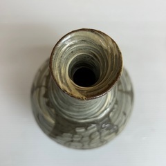 k0928610  京焼 清水焼 藤平正文 正文作 花瓶 茶室  花びん 花入 壺 花器 華道具 陶器 美術 インテリア 蔵出し お宝 希少 珍品 中古 現状品の画像
