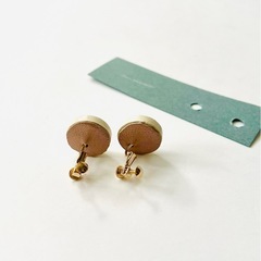 【美品】　Nu アクセサリー ビンテージ タイル ピアスの画像