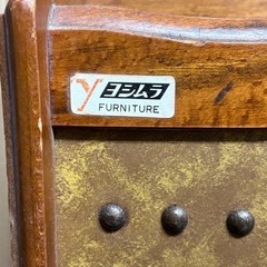 s0928603 ヨシムラ マガジンラック 雑誌入れ ビンテージ レトロ 収納 インテリア スリッパラック シューズラック 木製 日用品 中古品の画像