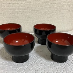 漆　干支おちょこ　未使用　四つの画像