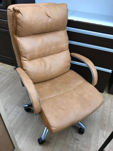 ★ジモティ割あり★ 関家具 チェア ブラウン  クリーニング済み KJ6330