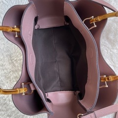 バンブーハンドル 2WAYショルダーバッグ 斜めがけの画像