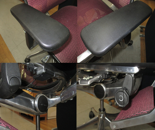 R207 Ergohuman PRO エルゴヒューマン プロ メッシュ オットマン内臓 2013年製 OAチェア Used・美品