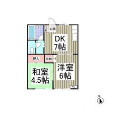 💙フリーレント1ヶ月！敷礼０！《2DK》鎌ケ谷市♦小型動物1匹飼...