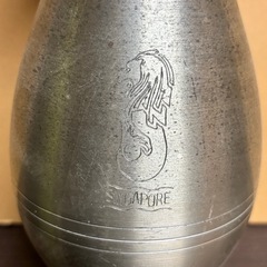 s0928609 ピューター 水差し 錫製 アンティーク シンガポール コレクション 花瓶 インテリア 花入 花器 中古品の画像