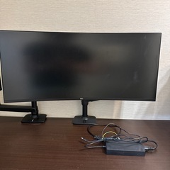 LG 35インチ　QHD Ultra Wide モニターアーム付き　