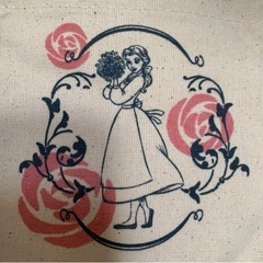ハンドメイド さくらんぼ チャーム 付き ペンケース & プリンセス 巾着の画像