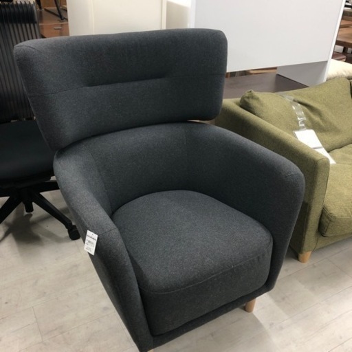 1人掛けソファーIKEA OSKARSHAMNグレー【トレファク堺福田店】