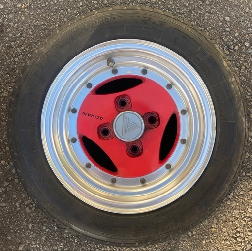 アドバンホイール、タイヤ付き2本