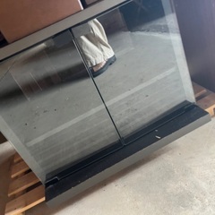 美品　ガラス扉　TV台　黒