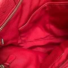 COACH ショルダーバッグ 赤 レザーの画像
