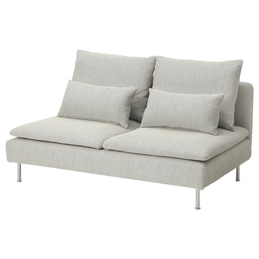 値下げ中【美品!】IKEA ソファ SÖDERHAMN ソーデルハムン 3人掛けコンパクトソファセクション, ヴィーアルプ ベージュ/