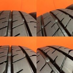 【GOODYEAR EfficientGrip ECO EG02 165/60R15】夏タイヤ【ダイハツ キャスト 純正ホイール 15インチ 4.5J4HPCD100+45】バリ溝　(VTL150)の画像