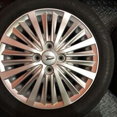 【GOODYEAR EfficientGrip ECO EG02 165/60R15】夏タイヤ【ダイハツ キャスト 純正ホイール 15インチ 4.5J4HPCD100+45】バリ溝　(VTL150)の画像