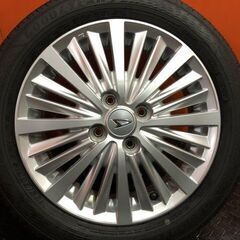 【GOODYEAR EfficientGrip ECO EG02 165/60R15】夏タイヤ【ダイハツ キャスト 純正ホイール 15インチ 4.5J4HPCD100+45】バリ溝　(VTL150)の画像