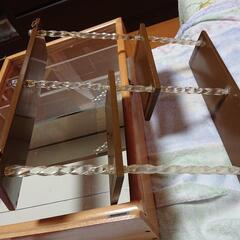 中古・飾り棚・プラ棚セットの画像