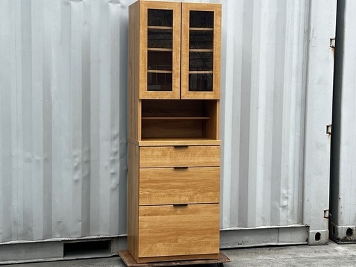 A294J◇ニトリ◇キッチンボード◇食器棚◇ライトブラウン◇エトナ60DB