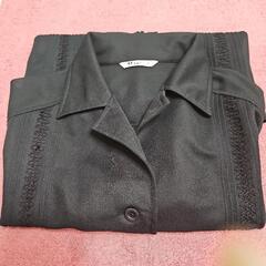 【美品】黒透けブラウスLサイズ！の画像