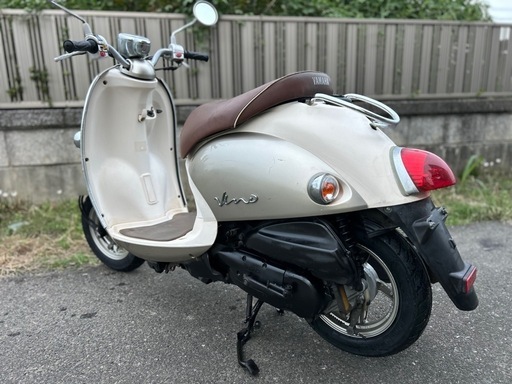 ⭐️ビーノ低燃費4ストモデル⭐️キャブレーターオーバーホール済み⭐️バッテリー・プラグ・グリップなど新品交換済み⭐️50cc原付スクーター⭐️
