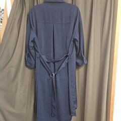 【美品】【ＦSize】ONE WAY！ネイビー！秋ワンピース！フリーサイズ！の画像